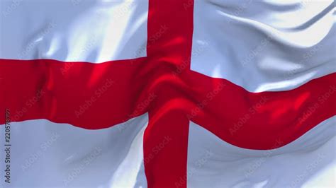 113. England Flag Waving in Wind Slow Motion Animation . 4K Realistic ...