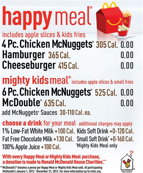 McDonald's USA Menu Board - Happy Meals | Flickr - Photo Sharing!