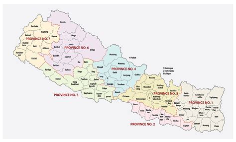 Printable Map Of Nepal