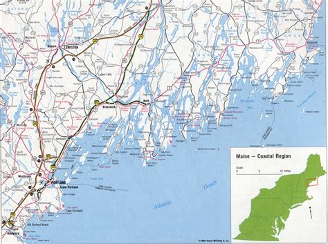 Printable Map Of Maine Coast