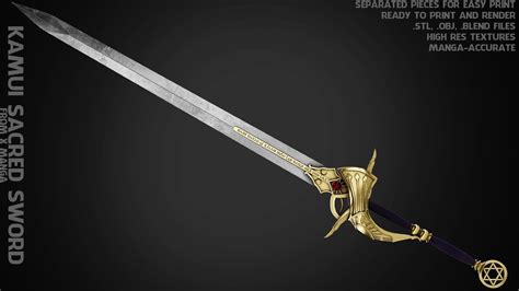 Kamui Sacred Sword for Cosplay 3D model 3D printable | CGTrader