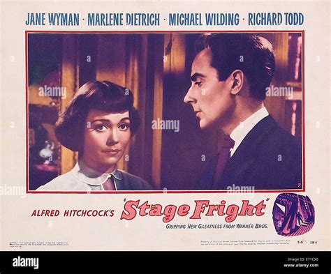 Stage Fright - Lobby Card - Director: Alfred Hitchcock - 1950 Stock ...