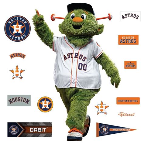 Houston Astros: Orbit 2021 Mascot - Officially Licensed MLB Removable ...