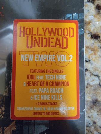 Hollywood Undead – New Empire, Vol. 2 (2020, Orange w/ Neon Orange ...