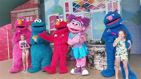 Meet & Greet Sesame Place Characters do a Phenomenal Job Elmo Abby ...