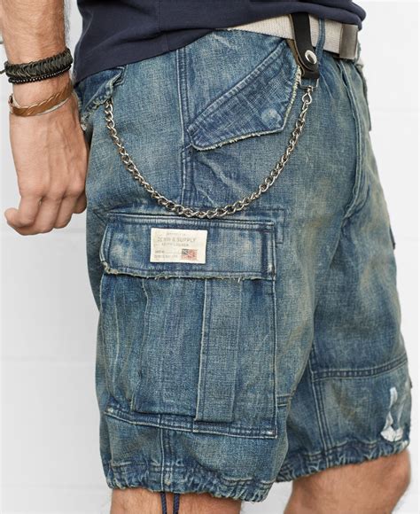 Lyst - Denim & Supply Ralph Lauren Denim Cargo Shorts in Blue for Men