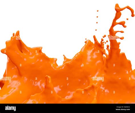 Orange Paint splatter Stock Photo - Alamy