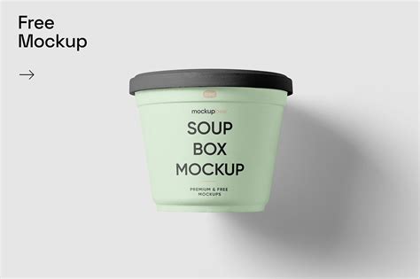 Free Soup Box Mockup :: Behance