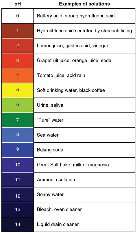 The Ph Scale Diagram