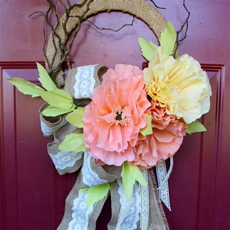 Crepe Paper Flower Wreath - Tombow USA Blog