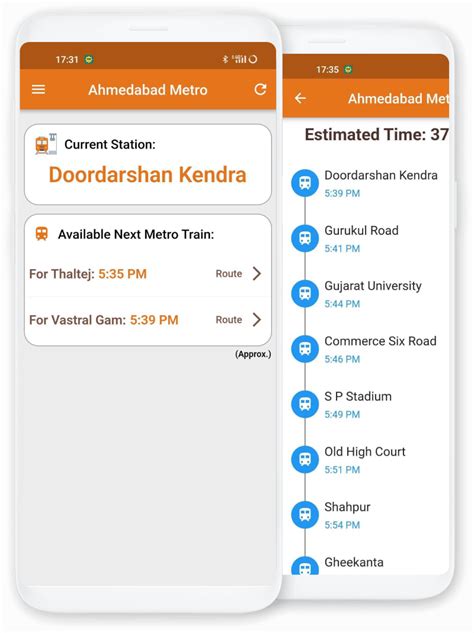 Station-Wise Ahmedabad Metro Train Time-Table