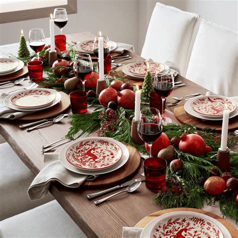 How to Set a Cozy Christmas Dinner Table | Crate & Barrel