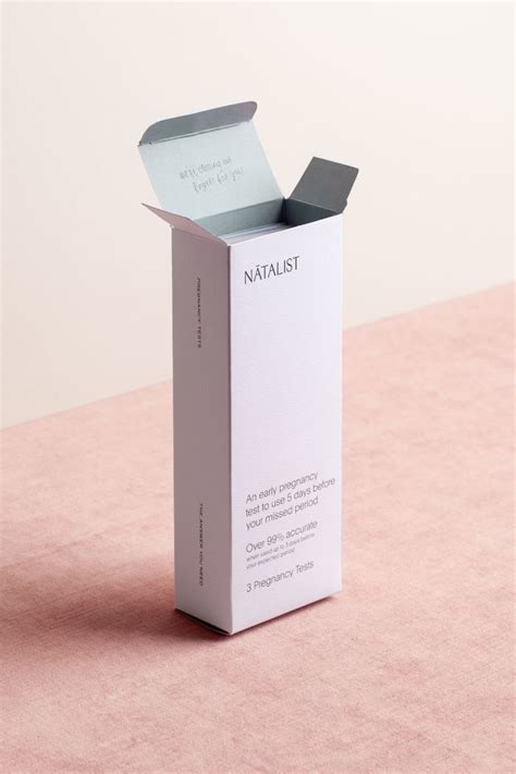 Modern and minimalist cosmetic packaging design. | Pregnancy test ...