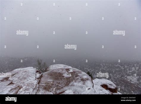 Snow in Sedona Stock Photo - Alamy