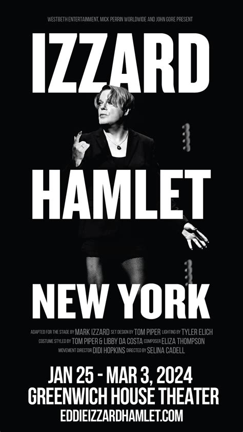 EDDIE IZZARD PERFORMS SHAKESPEARE'S HAMLET