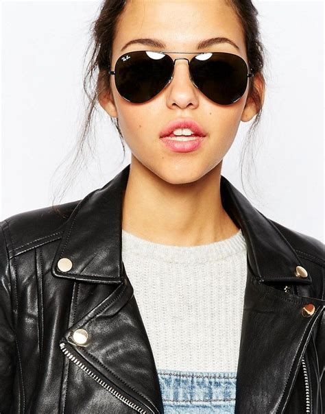 black aviator sunnies | Sunglasses women, Rayban sunglasses aviators ...