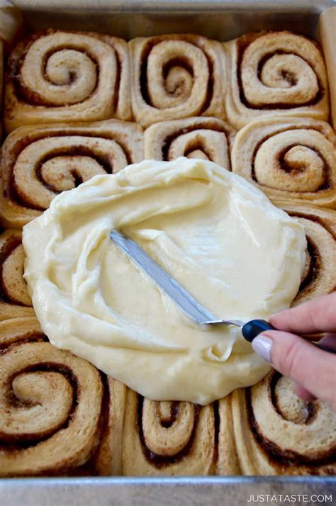 Make-Ahead Cinnamon Rolls with Cream Cheese Frosting | Just a Taste