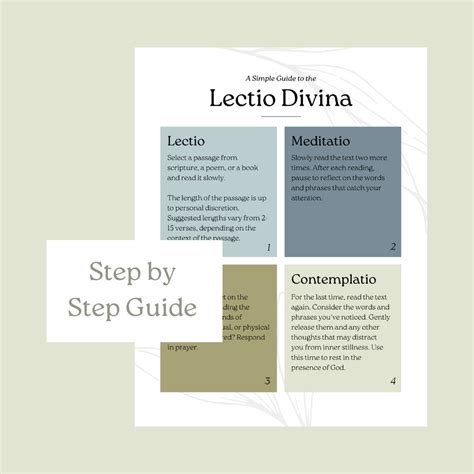 Lectio Divina Printable Journal Digital Download Guide for Scripture ...