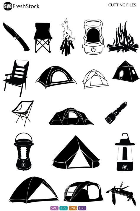 Explore the Beauty of Camping with Vector Illustrations