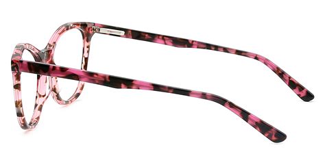 Rabia Pink Tortoise Cat Eye Elegant Acetate Eyeglasses | Muukal.com