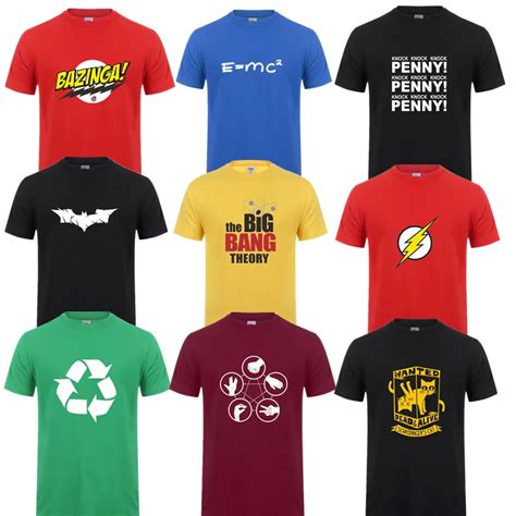 Sheldon Cooper Penny T shirts Men printed Short sleeve The Big Bang ...