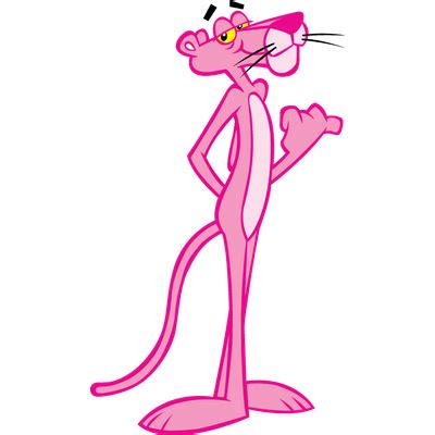 Pink Panther Hitchhiking transparent PNG - StickPNG