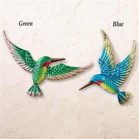 3D Hummingbird Metal Wall Art | Collections Etc.