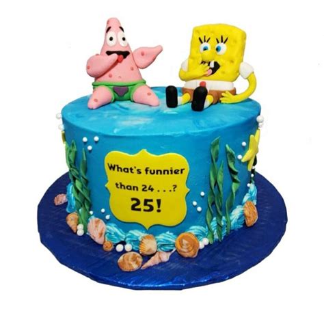 SpongeBob and Patrick Birthday Cake | Cake, Spongebob cake, Birthday cake