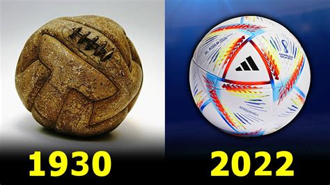 Evolution of FIFA World Cup Balls 1930 - 2022. - YouTube