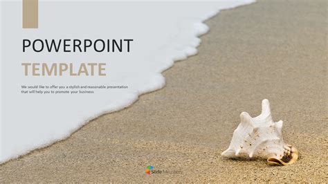 Free Google Slides Template Design - Seashell on the Beach