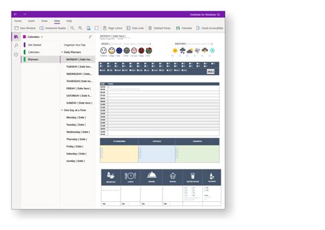 Onenote Templates Daily Planner