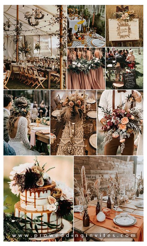 10 Chic Rustic Bohemian Wedding Color Palettes We Love | Floral wedding ...