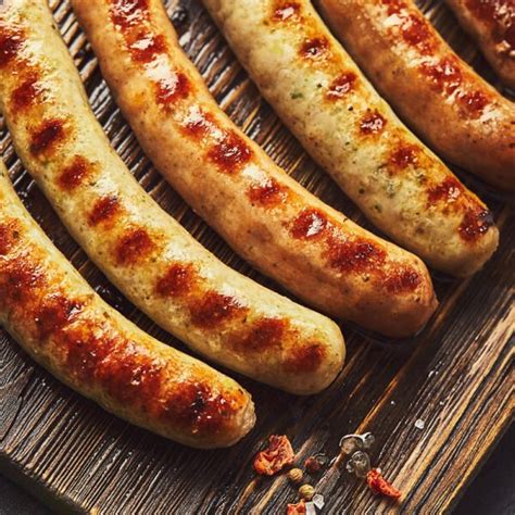 Classic Bratwurst Sausage Made From Our Favourite German Recipe Using ...