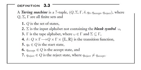 Solved Give a formal definition for a Turing machine with 1 | Chegg.com