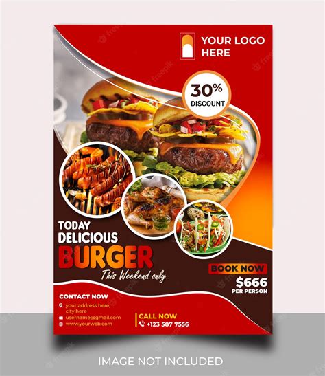 Premium Vector | Food Flyer Template