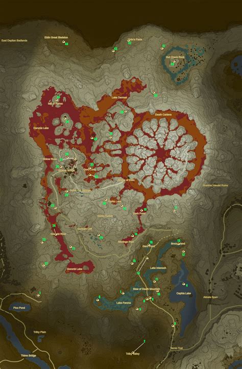 All 120 Shrines Botw Map 1DB