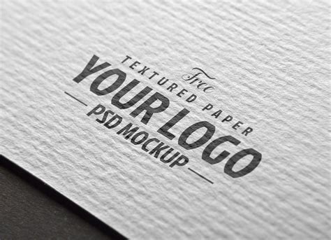 Free 3 Textured Paper Logo Mockup PSD Set - Good Mockups