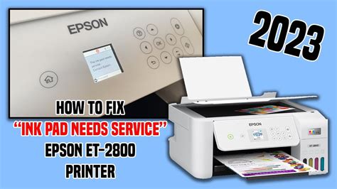 How to Fix "Ink Pad end of service life" on Epson EcoTank 2800 Printer ...