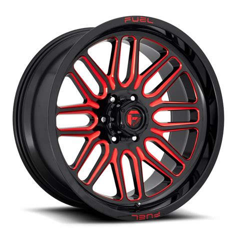 Fuel 1PC D663 Ignite Gloss Black Red Tinted Clear Wheel 20" x 9" | Ford ...