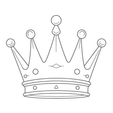 King Crown Drawing Template