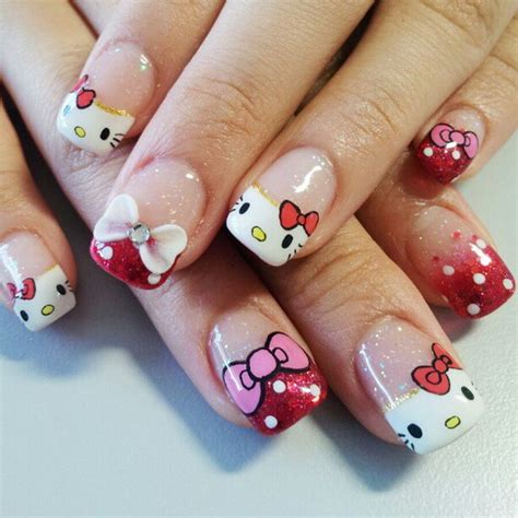 Cute Hello Kitty Nail Art Designs 2023