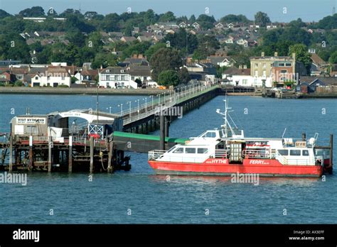 Hythe Pier and Railway on Southampton Water Hampshire Southern England ...