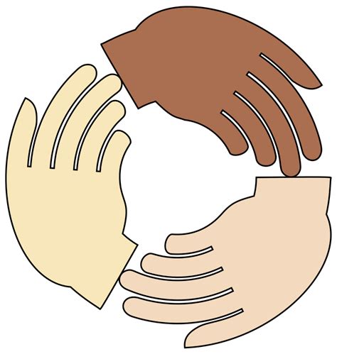 Multicultural Hands - Openclipart