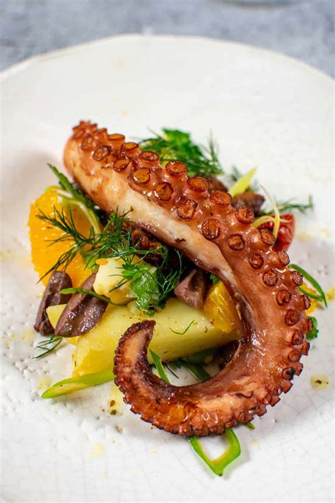 Grilled Octopus Salad | Octopus recipes, Octopus salad, Grilled octopus