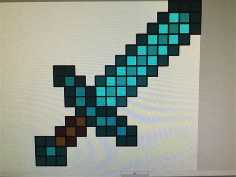 Diamond Sword Pixel Art by KID-Z4P on DeviantArt