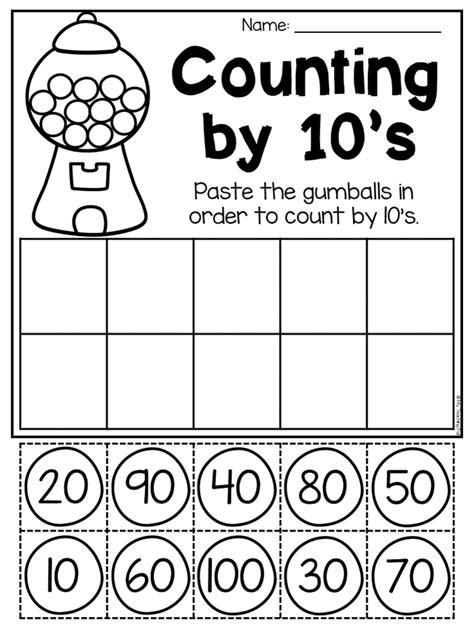 Counting By 10's Worksheets To 100 | Worksheets With Answers