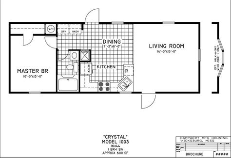 One Bedroom Mobile Home Floor Plans | Plans IM House | Mobile home ...