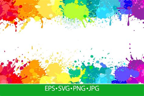 Colorful Paint Splatter Background Graphic by frogella.stock · Creative ...