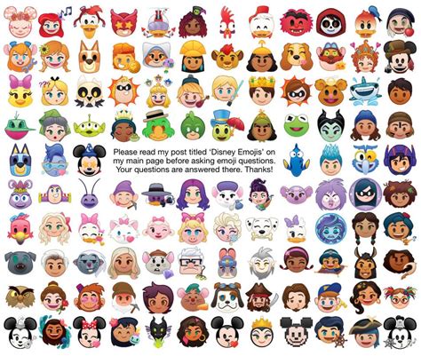 Disney Emojis | Pegatinas bonitas, Dibujos sencillos disney, Kawaii disney