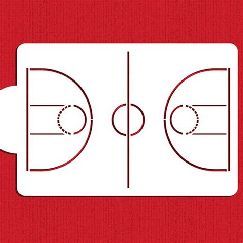 Basketball Court Stencil Printable